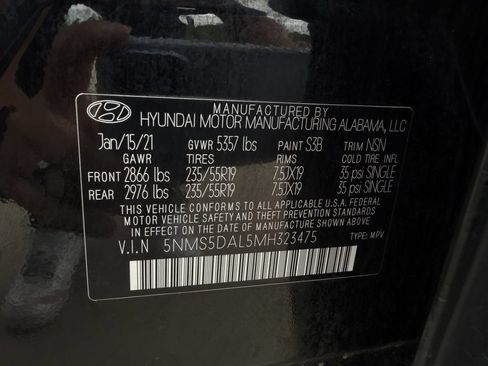 Used 2021 Hyundai Santa Fe Calligraphy AWD/4WD image 31