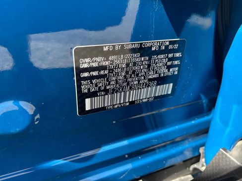 Certified 2022 Subaru Forester Wilderness w/ Wilderness Package image 17