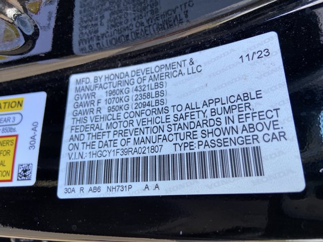Used 2024 Honda Accord EX image 33