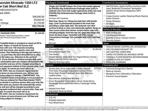 Used 2016 Chevrolet Silverado 1500 LTZ Z71 w/ LTZ Plus Package AWD/4WD image 4