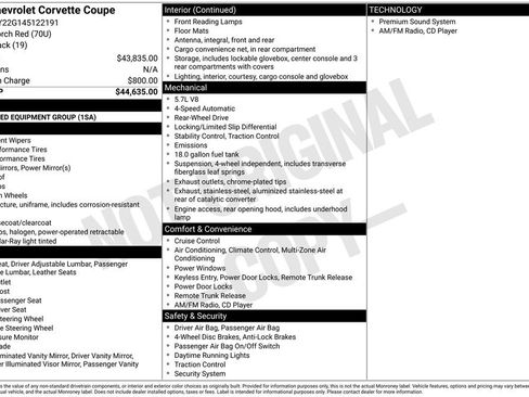 Used 2004 Chevrolet Corvette Coupe RWD image 19