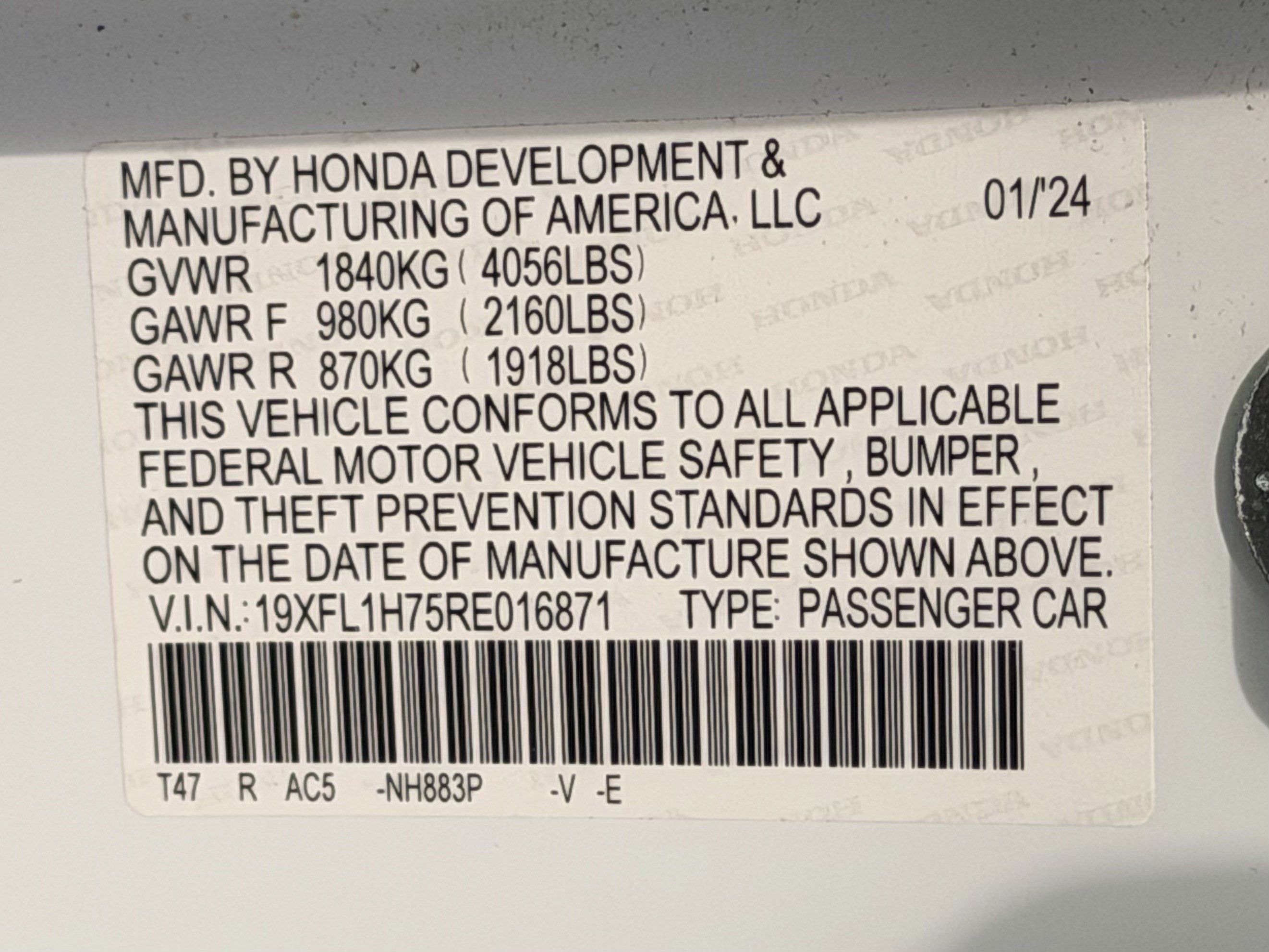 Used 2024 Honda Civic EX-L image 29