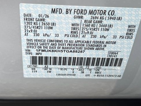 New 2026 Ford Explorer ST-Line w/ ST-Line Street Pack AWD/4WD image 26