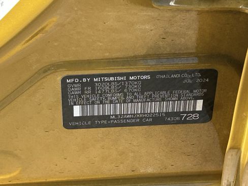 Used 2024 Mitsubishi Mirage Black Edition FWD image 21