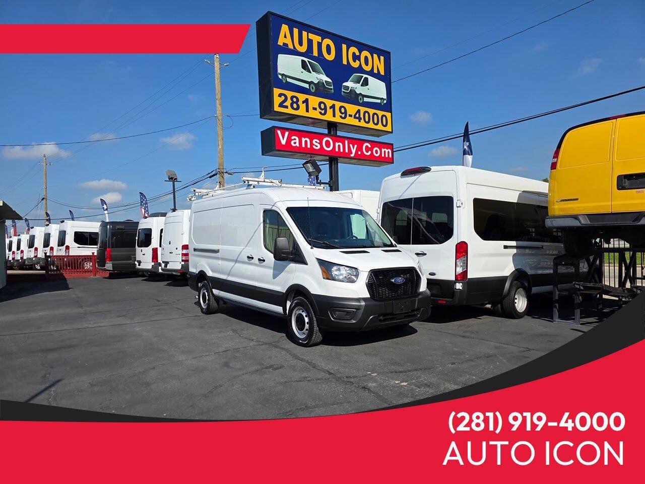 Used 2023 Ford Transit 250 Medium Roof w/ Load Area Protection Package RWD image 1