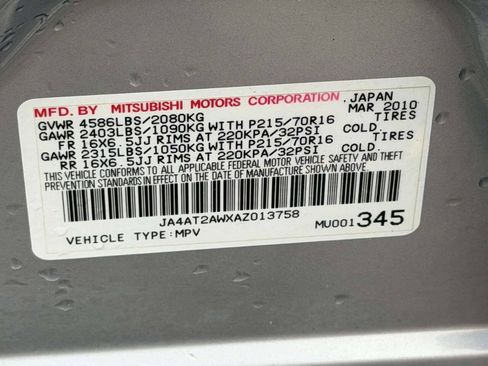Used 2010 Mitsubishi Outlander ES AWD/4WD image 18