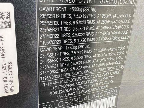 Used 2020 Land Rover Range Rover HSE AWD/4WD image 13