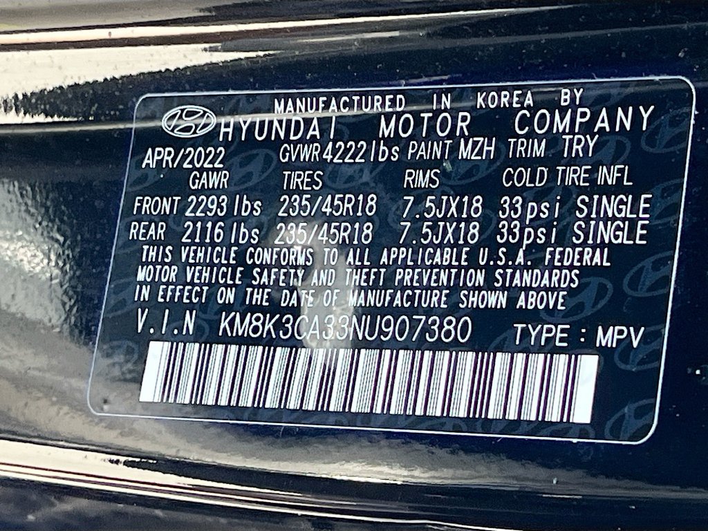 Used 2022 Hyundai Kona N Line AWD/4WD image 30