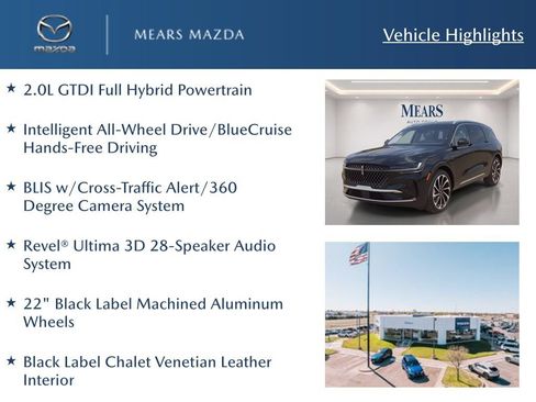 Used 2024 Lincoln Nautilus Black Label AWD/4WD image 2