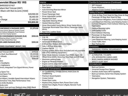 New 2025 Chevrolet Blazer RS w/ Driver Confidence II Package image 4