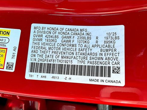 New 2026 Honda Civic Sport image 19