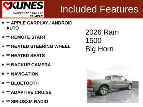 Used 2026 RAM 1500 Big Horn AWD/4WD image 3