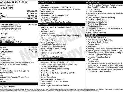 Used 2024 GMC Hummer EV 2X w/ Extreme Off-Road Package AWD/4WD image 9