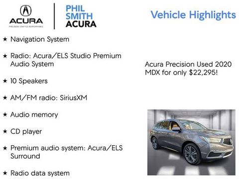 Certified 2020 Acura MDX FWD w/ Technology Package image 5
