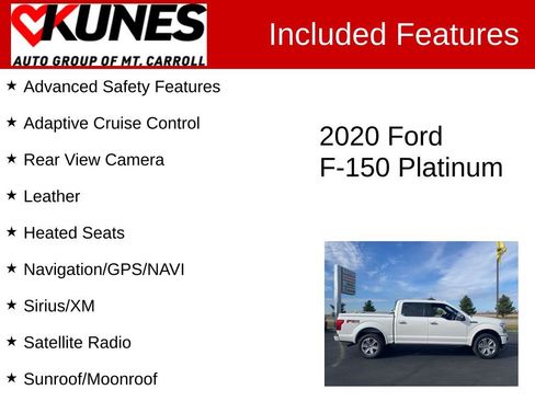Used 2020 Ford F150 Platinum w/ Equipment Group 701A Luxury image 3