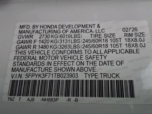 Certified 2026 Honda Ridgeline TrailSport image 28