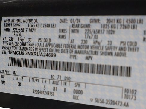 Used 2024 Ford Escape Active w/ Tech Pack #1 image 52