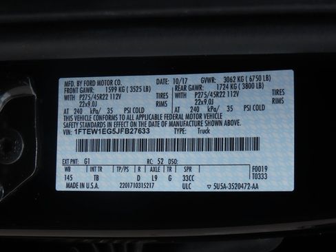 Used 2018 Ford F150 Limited w/ Trailer Tow Package AWD/4WD image 33