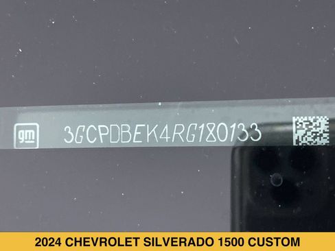 Certified 2024 Chevrolet Silverado 1500 Custom w/ Turbomax Blackout Package AWD/4WD image 15