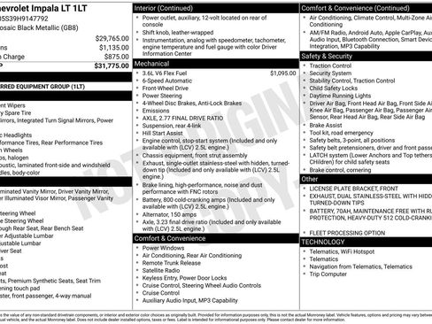 Used 2017 Chevrolet Impala LT image 4