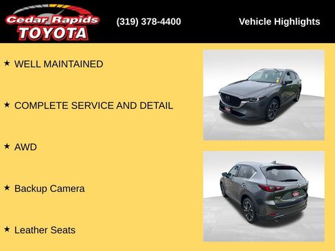 Used 2023 MAZDA CX-5 AWD 2.5 S w/ Premium Plus Pkg image 8