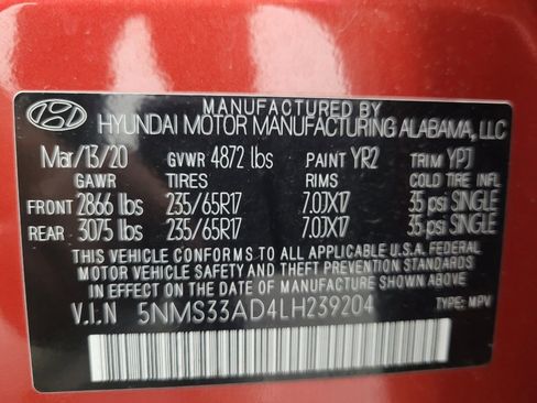 Used 2020 Hyundai Santa Fe SEL FWD image 33
