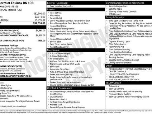 Used 2023 Chevrolet Equinox RS w/ RS Leather Package AWD/4WD image 3