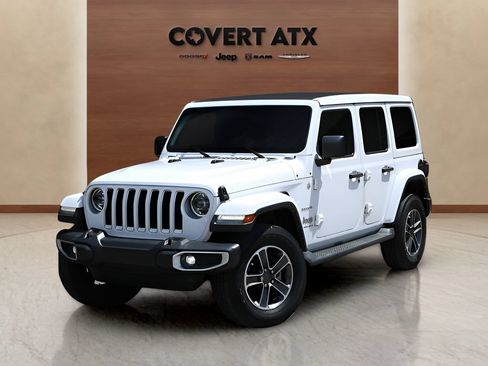 Used 2023 Jeep Wrangler Unlimited Sahara w/ LED Lighting Group AWD/4WD image 1