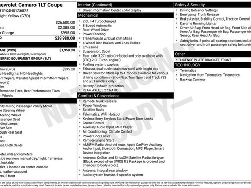 Used 2017 Chevrolet Camaro LT w/ RS Package image 14