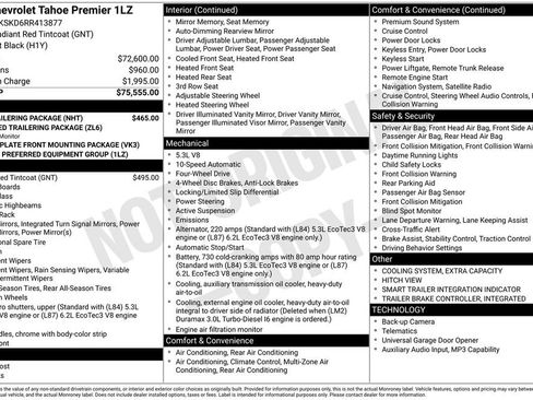 Used 2024 Chevrolet Tahoe Premier w/ Max Trailering Package AWD/4WD image 12