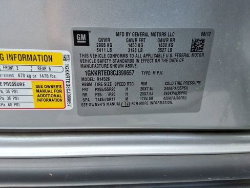 Used 2012 GMC Acadia Denali FWD image 40