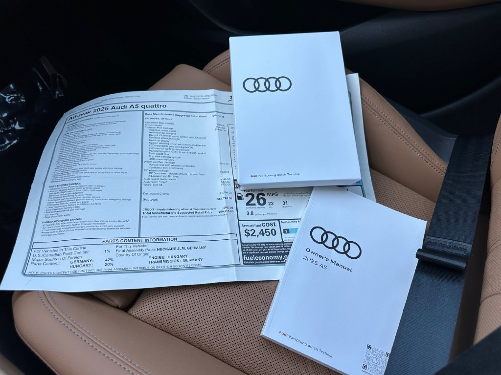 Certified 2025 Audi A5 Premium Plus w/ Premium Plus AWD/4WD image 21