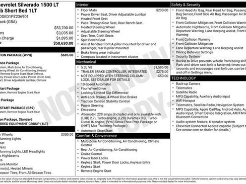 Used 2023 Chevrolet Silverado 1500 LT w/ Protection Package AWD/4WD image 9