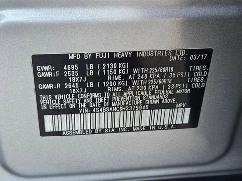 Used 2017 Subaru Outback 2.5i Limited image 24