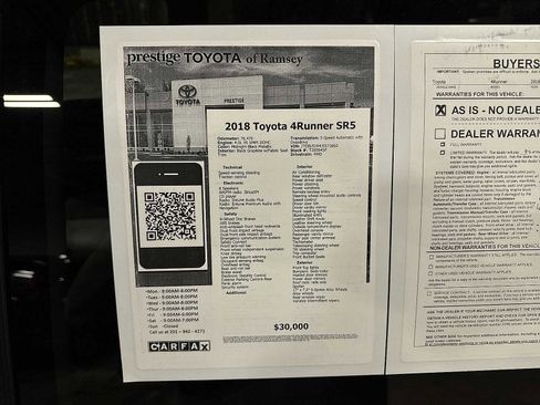 Used 2018 Toyota 4Runner SR5 image 24