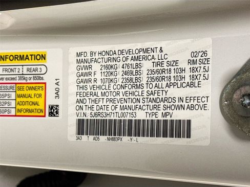 New 2026 Honda CR-V EX-L image 30