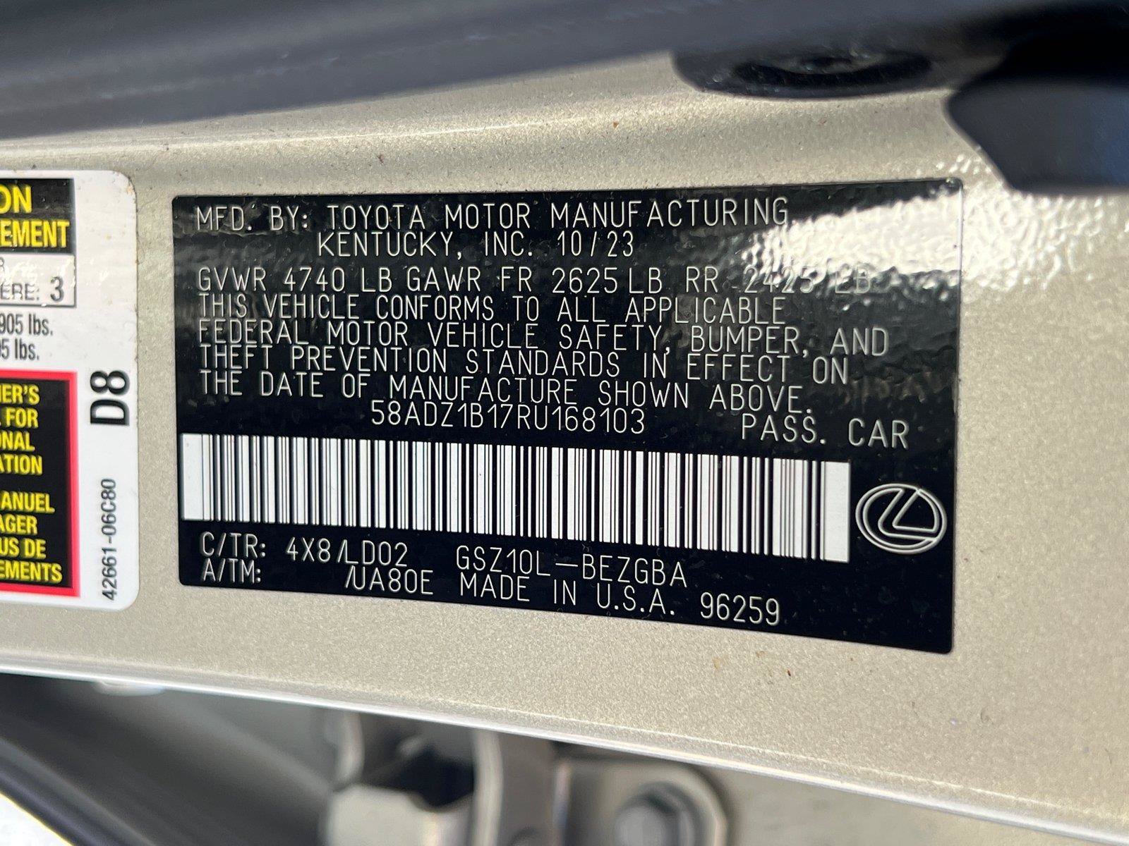 Used 2024 Lexus ES 350 w/ Premium Package FWD image 34