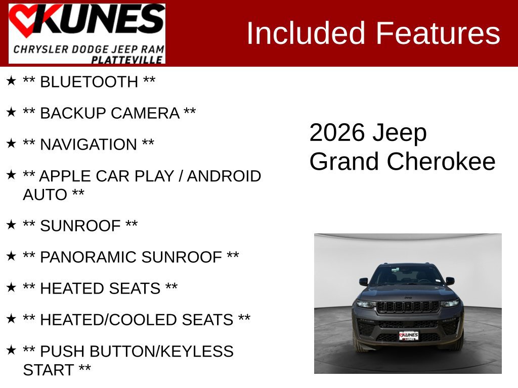 Used 2026 Jeep Grand Cherokee Limited AWD/4WD image 2