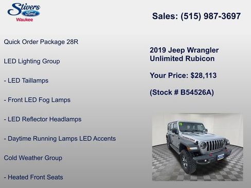 Used 2019 Jeep Wrangler Unlimited Rubicon image 7