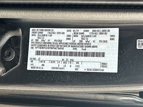 Certified 2019 Ford F150 XLT w/ Equipment Group 301A Mid image 27