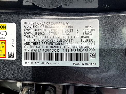 Used 2024 Honda Civic Touring image 11