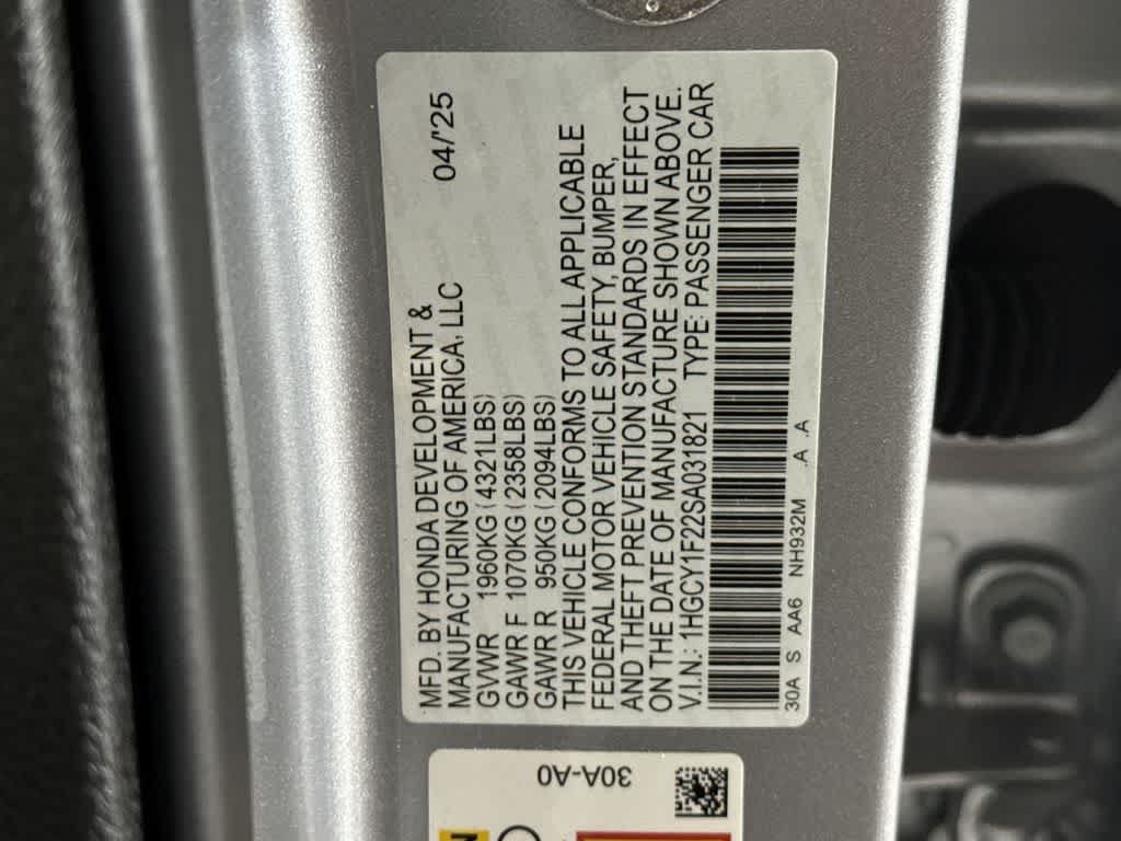 Certified 2025 Honda Accord LX image 28