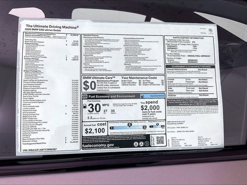 New 2026 BMW 530i xDrive w/ M Sport Package image 17