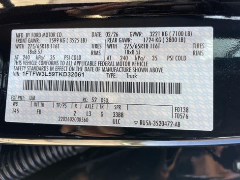 New 2026 Ford F150 XLT w/ Equipment Group 302A MID AWD/4WD image 11