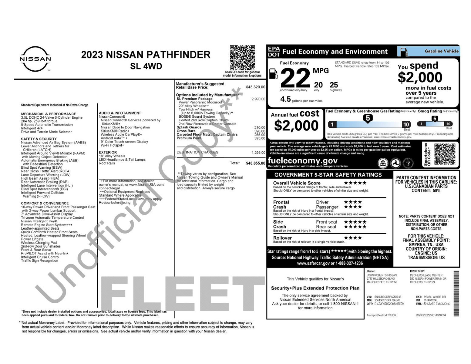 Used 2023 Nissan Pathfinder SL w/ SL Premium Package AWD/4WD image 11