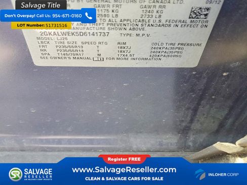 Used 2013 GMC Terrain SLT FWD image 17