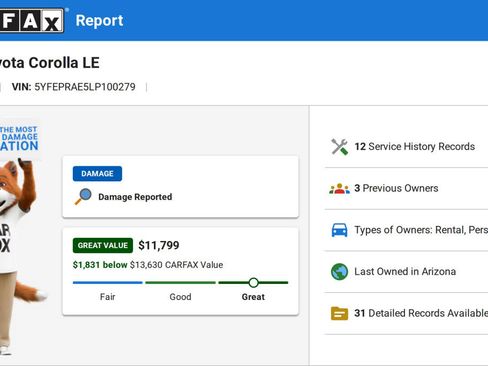 Used 2020 Toyota Corolla LE w/ Carpet Mat Package (TMS) FWD image 38