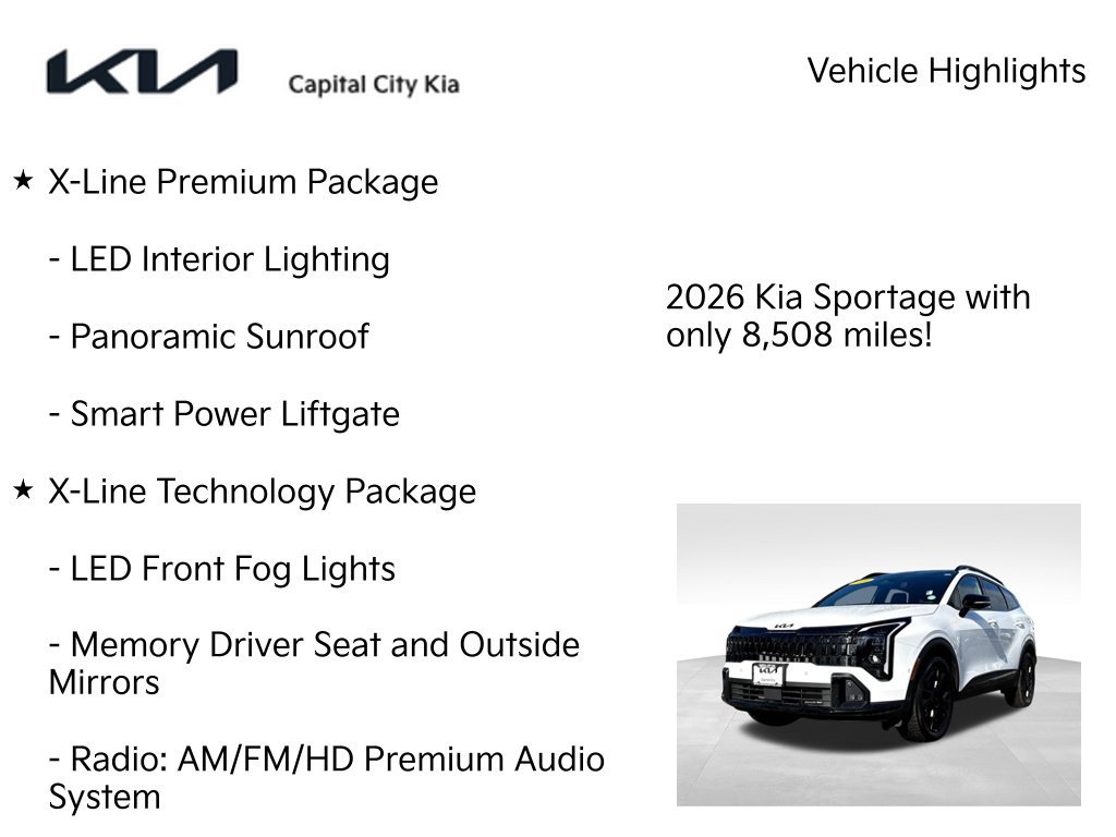 Used 2026 Kia Sportage X-Line w/ X-Line Technology Package AWD/4WD image 8
