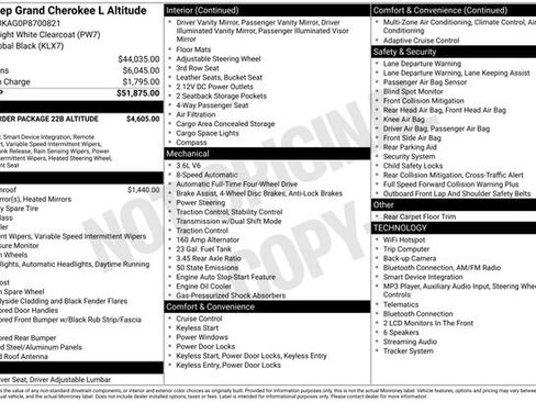 Used 2023 Jeep Grand Cherokee L Laredo AWD/4WD image 14