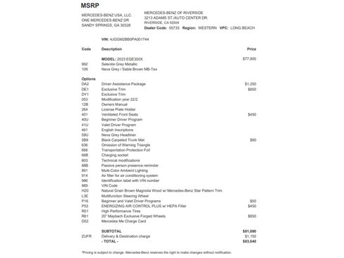 Certified 2023 Mercedes-Benz EQE 350+ SUV image 24